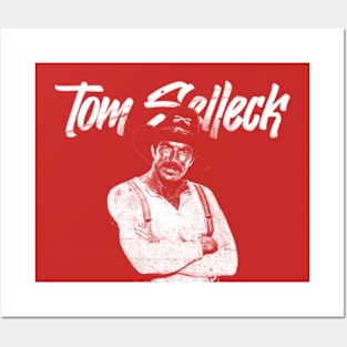 Tom Selleck - 80s Distressed - White Posters and Art